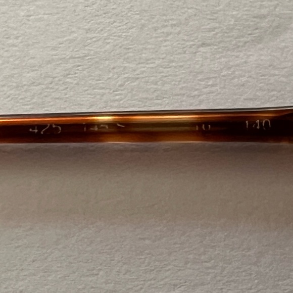 Giorgio Armani wire rim & tortoise shell frames w/glass case - Picture 16 of 17